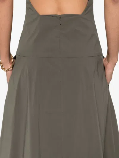 St Agni Halterneck Sleeveless Maxi Dress In Neutral