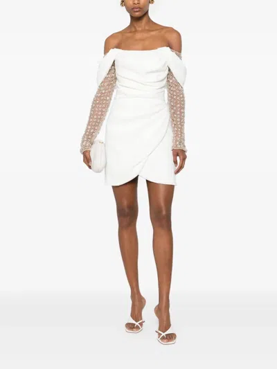 Costarellos Nandi Midi Dress In Neutral