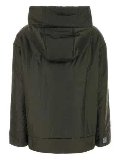 Max Mara Giubbino Imbottito Daria In Poliestere Verde Oliva Donna In Black