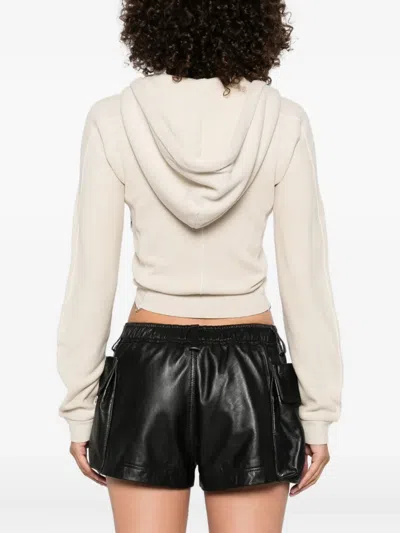 R13 Cropped Zip-up Hoodie