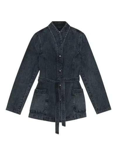 Remain Birger Christensen Belted Pocket Denim Jacket