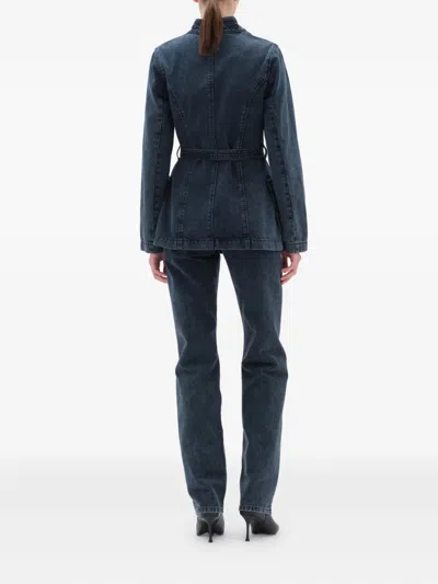 Remain Birger Christensen Belted Pocket Denim Jacket