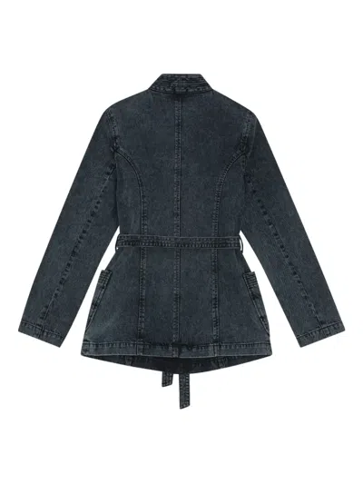 Remain Birger Christensen Belted Pocket Denim Jacket