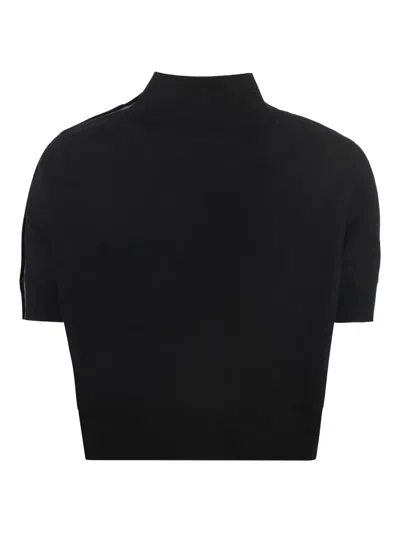 Pinko Button-fastening T-shirt In Black