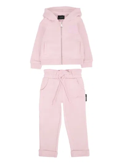 John Richmond Junior Hooded Drawstring Tracksuit In Pink