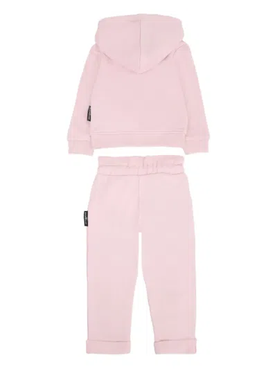 John Richmond Junior Hooded Drawstring Tracksuit In Pink
