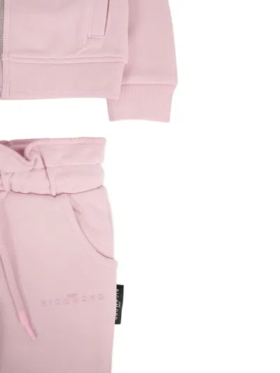 John Richmond Junior Hooded Drawstring Tracksuit In Pink