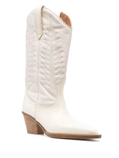 Paris Texas 60mm Rosario Cowboy Boots In Neutral