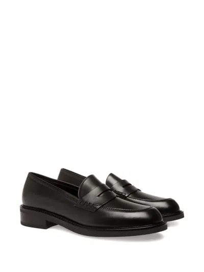 Bally Penny-slot Leather Loafers