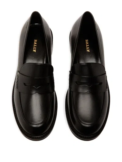 Bally Penny-slot Leather Loafers