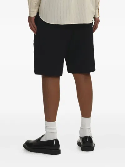 Engineered Garments Patch-pocket Cotton-linen Blend Shorts In Blue