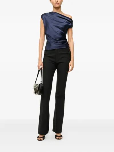 Staud Phare Draped One-shoulder Top