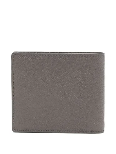 Tod's Textured Finish Modern Design Wallet In Gray