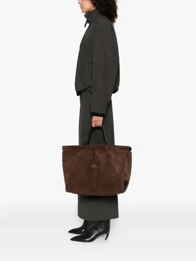 Tod's Di Bag Folio Leather Tote Bag