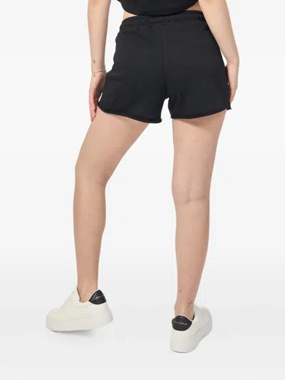 Disclaimer Logo-print Shorts In Black