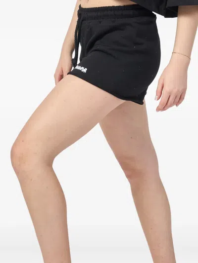 Disclaimer Logo-print Shorts In Black