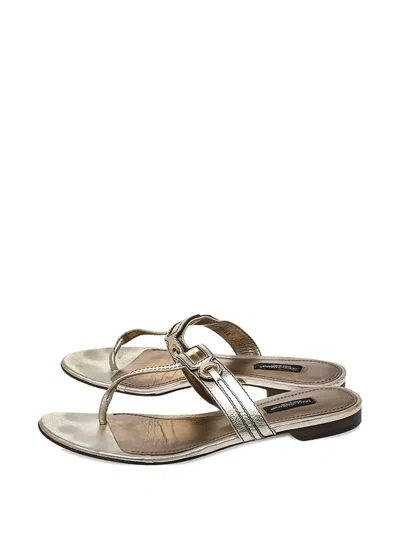 Pre-owned Dolce & Gabbana 2023 Metallic Sandals