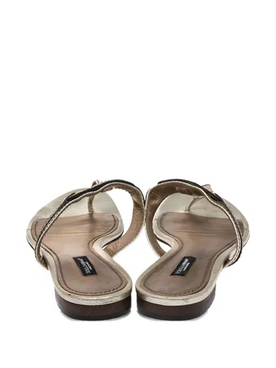 Pre-owned Dolce & Gabbana 2023 Metallic Sandals
