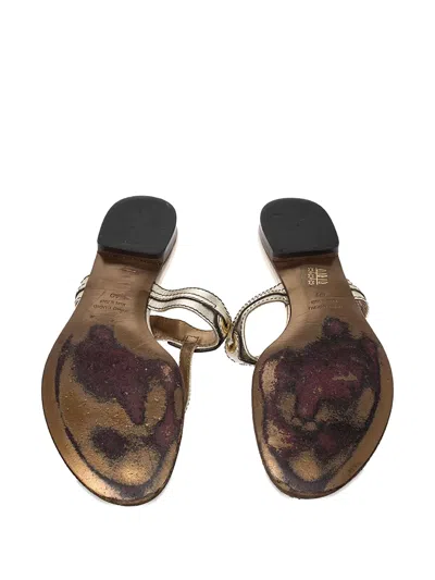 Pre-owned Dolce & Gabbana 2023 Metallic Sandals