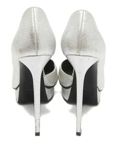 Pre-owned Saint Laurent 140mm Platform Heeled Pumps