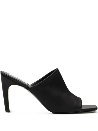Totême Black Open Toe Heels In Black