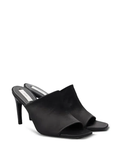Totême Black Open Toe Heels In Black