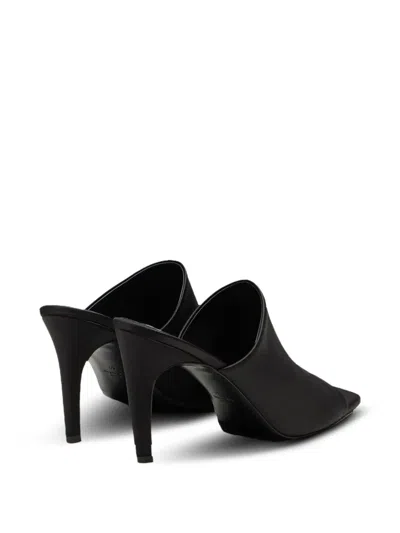 Totême Black Open Toe Heels In Black