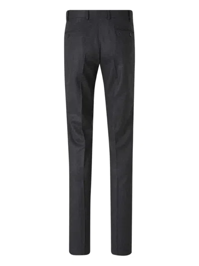 Scabal® Tailored Trousers In Black