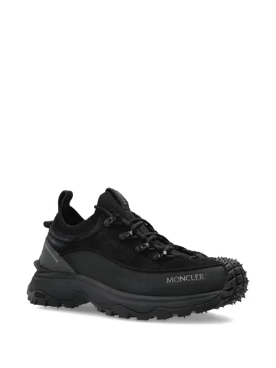 Moncler Knitted-panel Lace-up Trainers