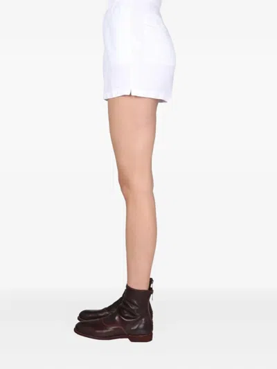Aspesi Pleated Pocket Shorts In White