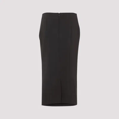 Giorgio Armani Virgin Wool Midi Skirt