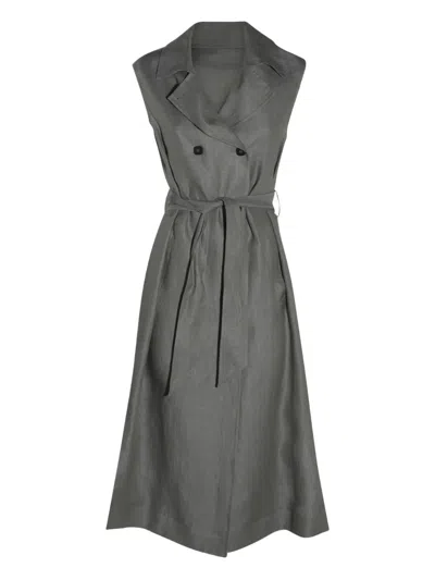 Glanshirt Midi Dress