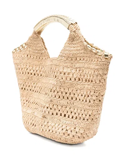 Ba&sh Ara Crochet Tote Bag In Neutral