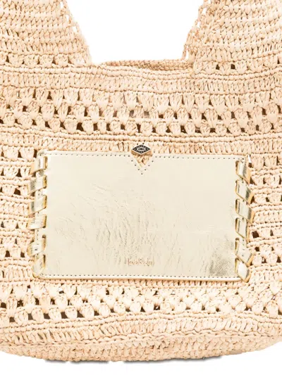 Ba&sh Ara Crochet Tote Bag In Neutral