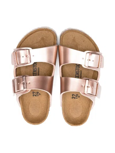 Birkenstock Arizona Sandals In Gold