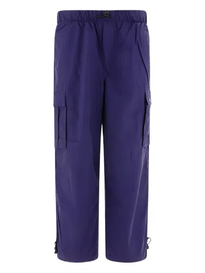 Brain Dead Flight Logo-patch Trousers In Blue