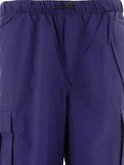 Brain Dead Flight Logo-patch Trousers In Blue