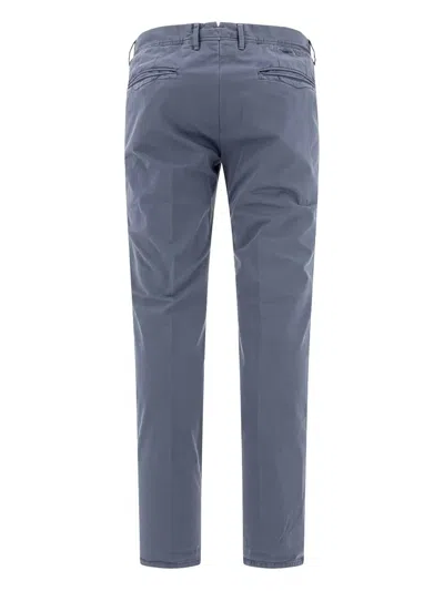 Incotex Button-fly Trousers In Blue