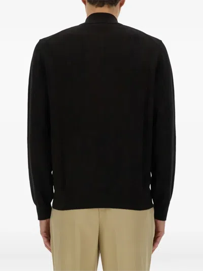 Hugo Boss Boss Shirt With Zip In Black