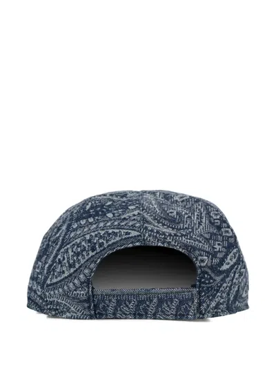 Etro Paisley-patterned Baseball Cap In Blue