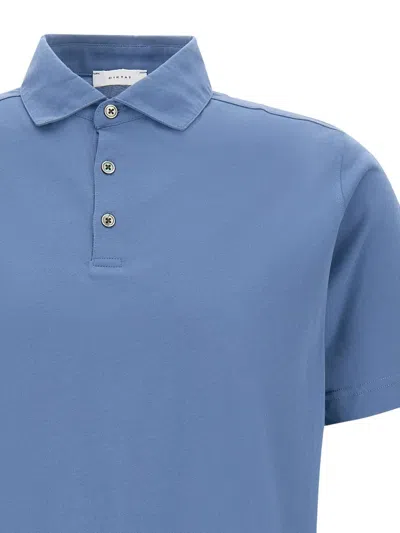 Diktat Short-sleeve Polo Shirt In Blue