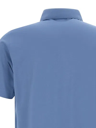 Diktat Short-sleeve Polo Shirt In Blue