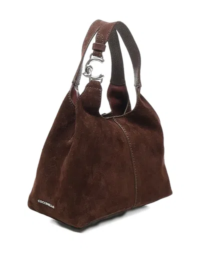 Coccinelle C-easy Suede Leather Shoulder Bag