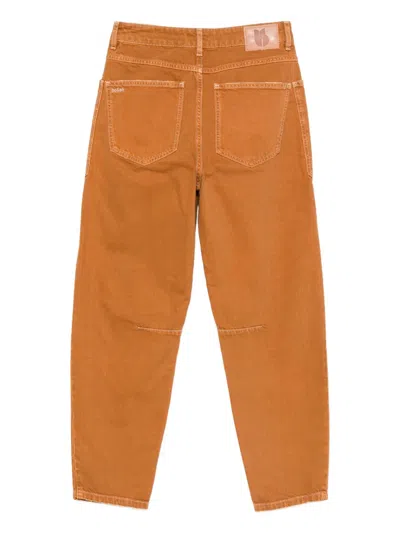 Ba&sh Vulny Patch-pocket Jeans In Orange