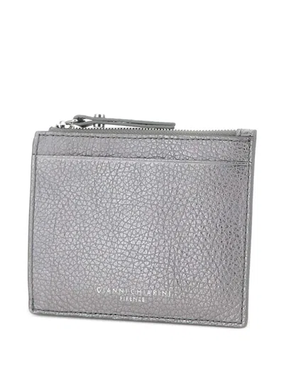 Gianni Chiarini Leather Wallet In Gray