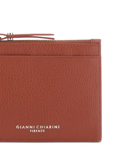 Gianni Chiarini Leather Wallet In Brown