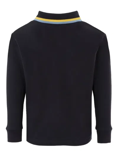 Etro Long-sleeve Polo Shirt In Black