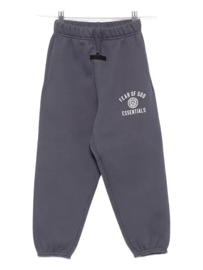 Essentials Logo-print Track Pants In Gray