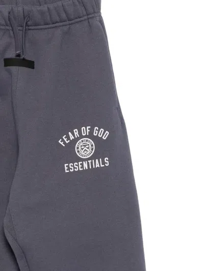Essentials Logo-print Track Pants In Gray