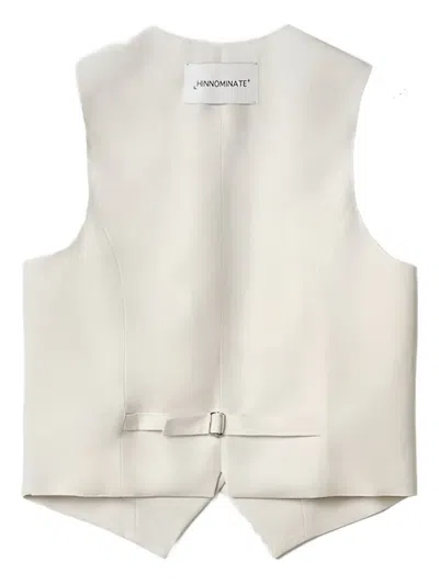 Hinnominate Button-fastening Linen Waistcoat